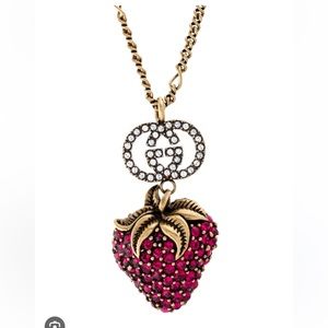 Gucci strawberry necklace